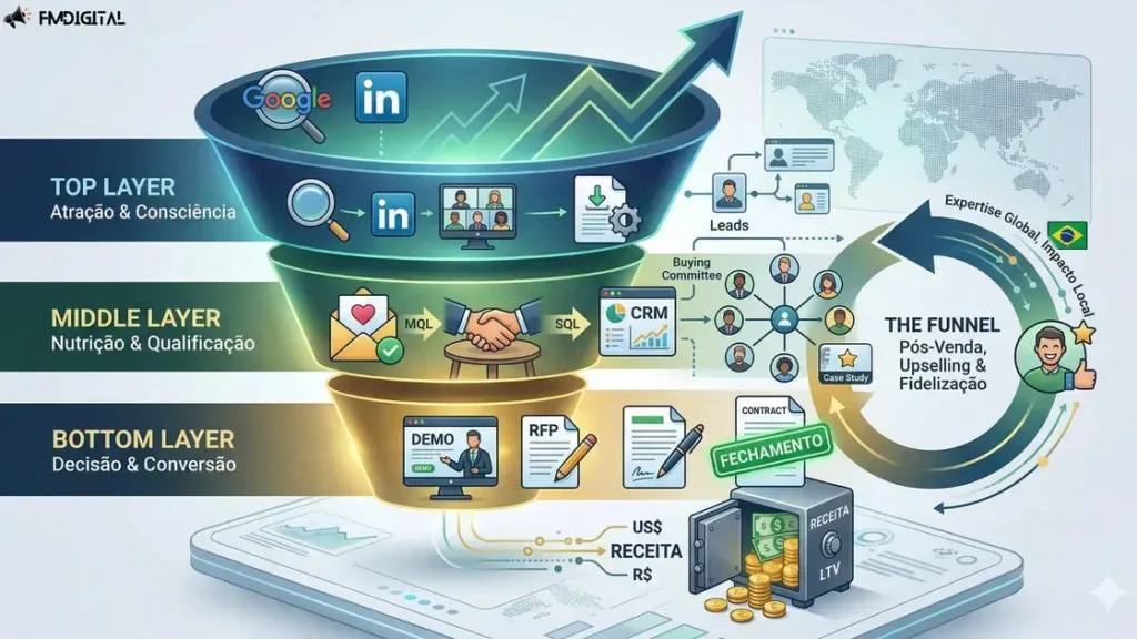 O Funil Perfeito para Empresas que Vendem para Empresas